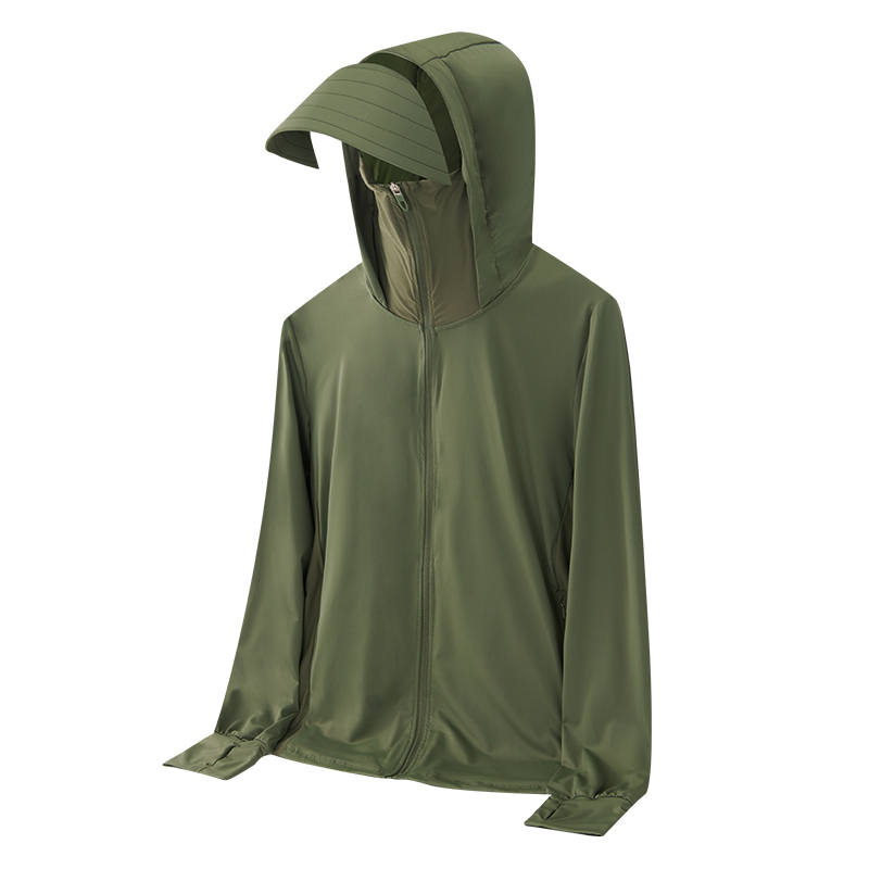 Sun Protection Shirt UPF 50+ Hoodie Long Sleeve Fishing Swim Rash Guard Shirts...