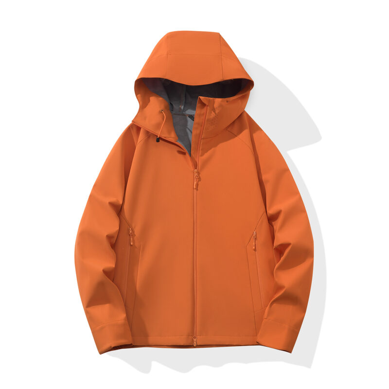 STYLE:F26656  Fall Lightweight Jacket for Men And Women Hooded Casual Water-Re...