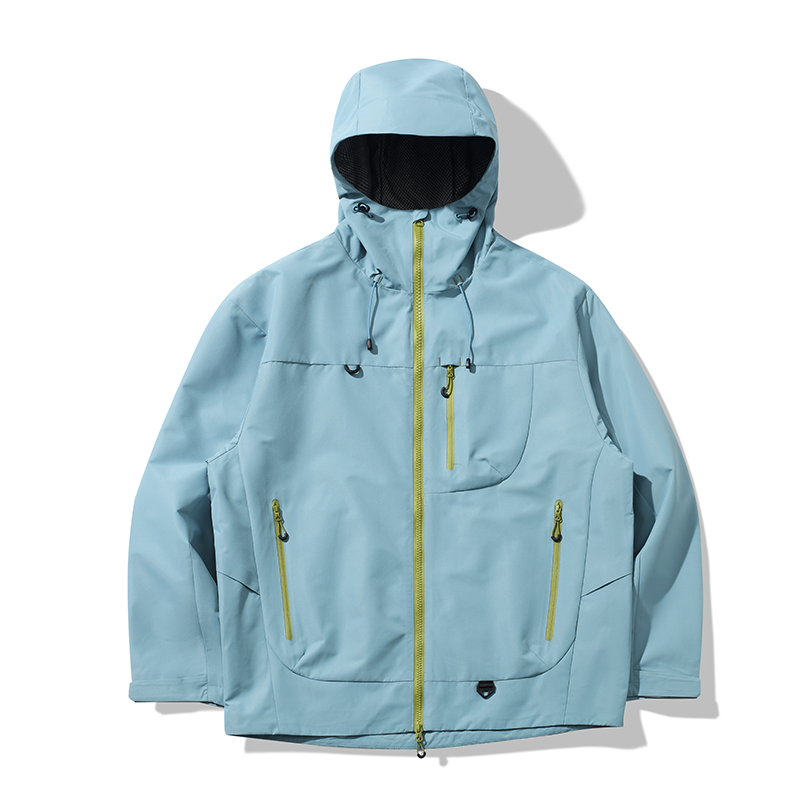 Style：FRD25636   Mens Or Womens  Rain Jackets Waterproof with Hood Lightweight Multi Zipper Pouch Hiking Camping Jackets...