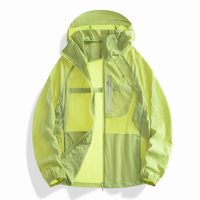 STYLE:FRD25638  UPF 50+ Sun Protection Hoodie Jacket, Long Sleeve Zip Pockets ...