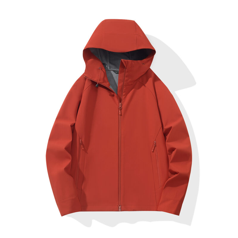STYLE:F26656  Fall Lightweight Jacket for Men And Women Hooded Casual Water-Re...