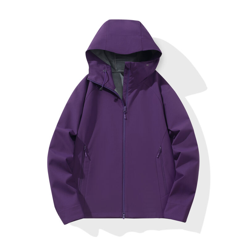 STYLE:F26656  Fall Lightweight Jacket for Men And Women Hooded Casual Water-Re...