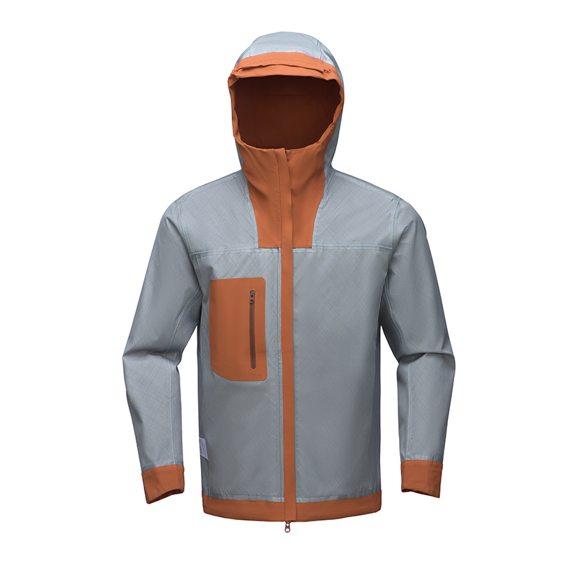 STYLE:F25637  single-layer spring and autumn new outdoor sports mountaineering suit windproof and waterproof with thin vel...
