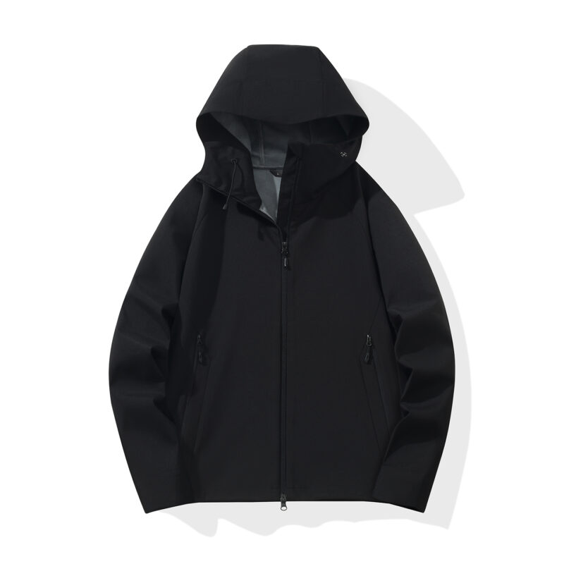 STYLE:F26656  Fall Lightweight Jacket for Men And Women Hooded Casual Water-Re...