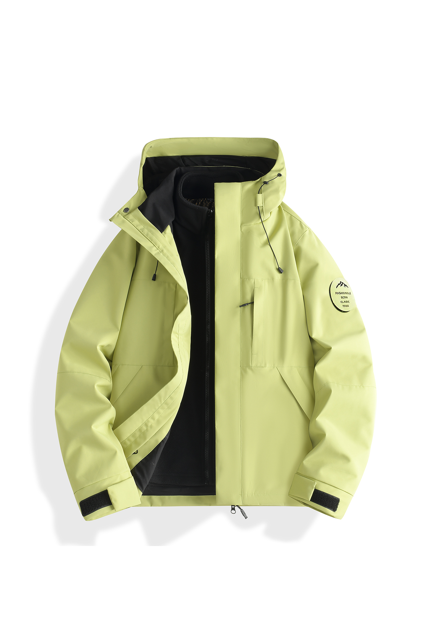 STYLE:26188   3-in-1 Outdoor Jacket Two Piece Set Windproof Waterproof For Hik...
