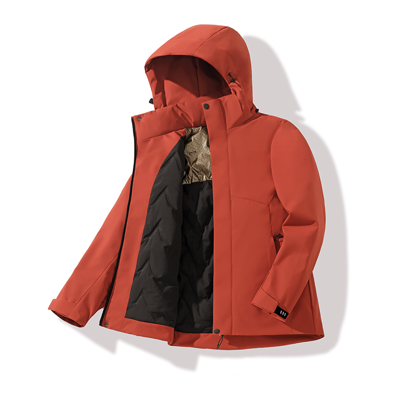 STYLE:F25629 Mens Windproof Fleece Windbreaker Coat Unisex Winter Warm Waterpr...