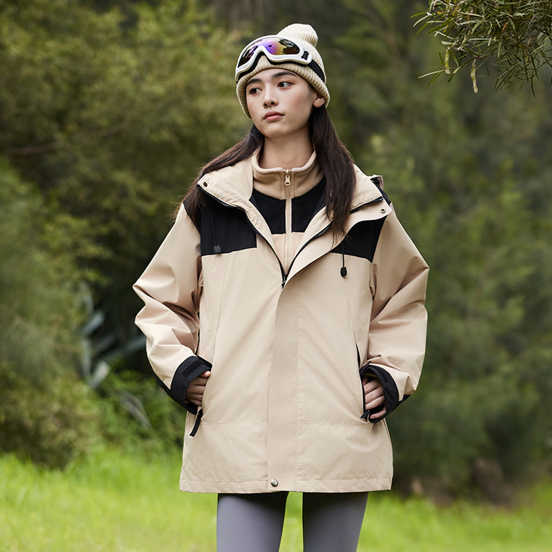 3-in-1 Winter Coats Snow Ski Jacket Waterproof Windproof Fleece Lined Winter J...