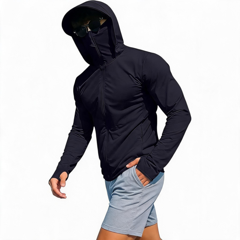 STYLE:SUN002   Sun Protection Shirt UPF 50+ Hoodie Long Sleeve Fishing Swim Rash Guard Shirts UV SPF Lightweight Running -...