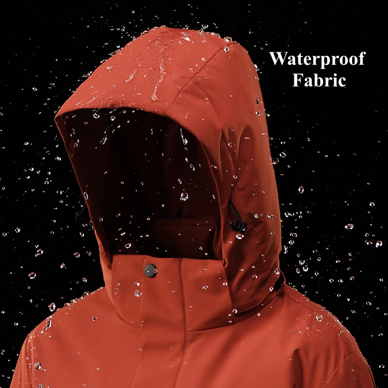 STYLE:F25629 Mens Windproof Fleece Windbreaker Coat Unisex Winter Warm Waterpr...