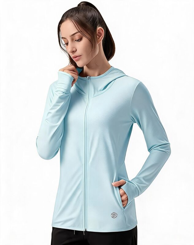 SUN001  Sun Protection Shirt UPF 50+ Hoodie Long Sleeve Fishing Swim Rash Guard...