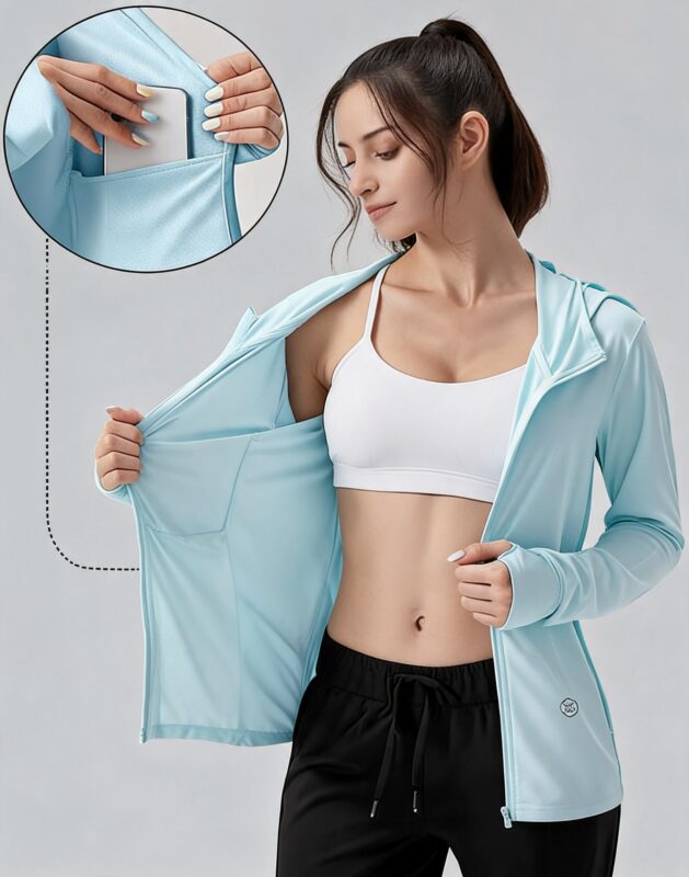 SUN001  Sun Protection Shirt UPF 50+ Hoodie Long Sleeve Fishing Swim Rash Guard...