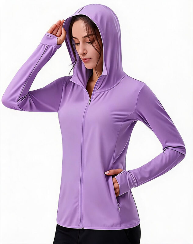 SUN001  Sun Protection Shirt UPF 50+ Hoodie Long Sleeve Fishing Swim Rash Guard...