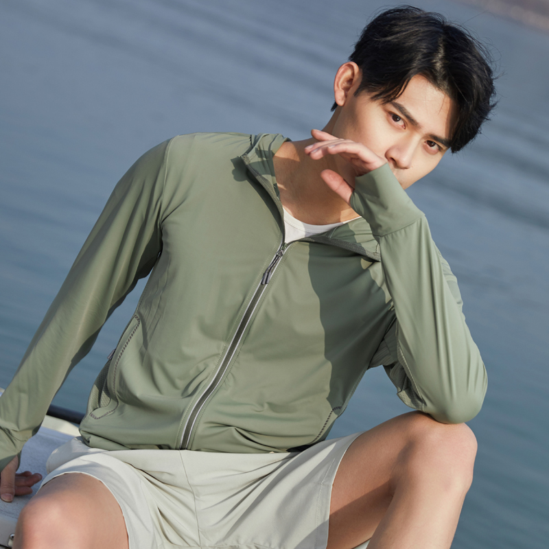Sun Protection Shirt UPF 50+ Hoodie Long Sleeve Fishing Swim Rash Guard Shirts...