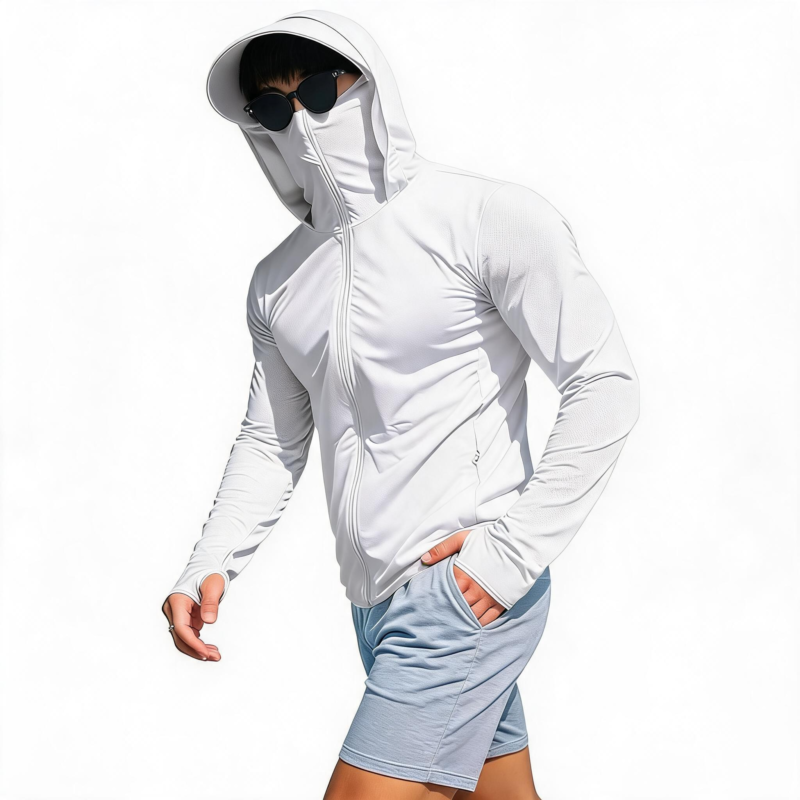 STYLE:SUN002   Sun Protection Shirt UPF 50+ Hoodie Long Sleeve Fishing Swim Rash Guard Shirts UV SPF Lightweight Running -...