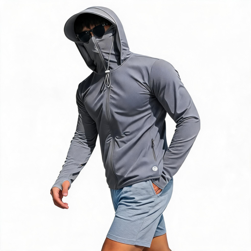 STYLE:SUN002   Sun Protection Shirt UPF 50+ Hoodie Long Sleeve Fishing Swim Rash Guard Shirts UV SPF Lightweight Running -...