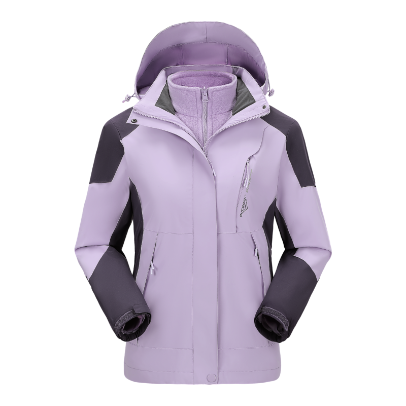  3-in-1 Winter Coats Snow Ski Jacket Waterproof Windproof Fleece Lined Winter...