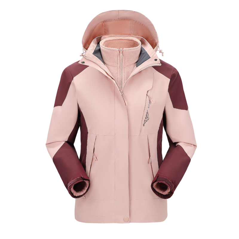  3-in-1 Winter Coats Snow Ski Jacket Waterproof Windproof Fleece Lined Winter...