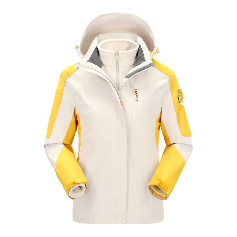 3-in-1 Winter Coats Snow Ski Jacket Waterproof Windproof Fleece Lined Winter J...