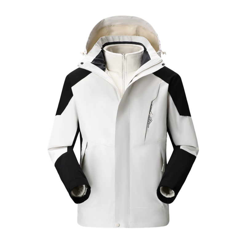  3-in-1 Winter Coats Snow Ski Jacket Waterproof Windproof Fleece Lined Winter...
