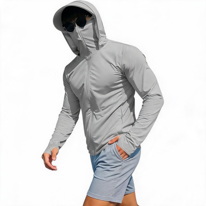 STYLE:SUN002   Sun Protection Shirt UPF 50+ Hoodie Long Sleeve Fishing Swim Rash Guard Shirts UV SPF Lightweight Running -...