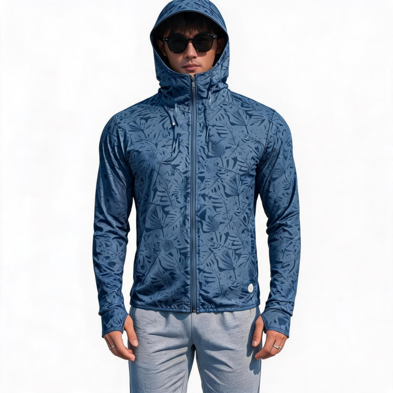 STYLE:SUN002   Sun Protection Shirt UPF 50+ Hoodie Long Sleeve Fishing Swim Rash Guard Shirts UV SPF Lightweight Running -...