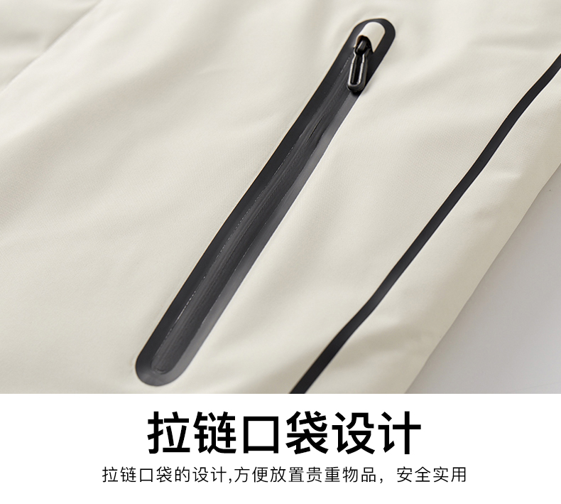 STYLE:F2568  Hooded Stand Collar Zipper Jacket Patchwork Pockets Long Sleeve T...