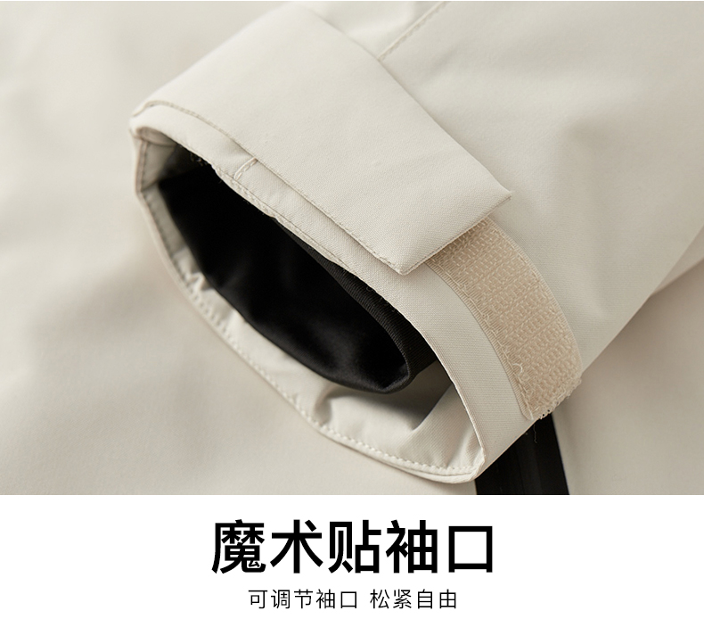 STYLE:F2568  Hooded Stand Collar Zipper Jacket Patchwork Pockets Long Sleeve T...