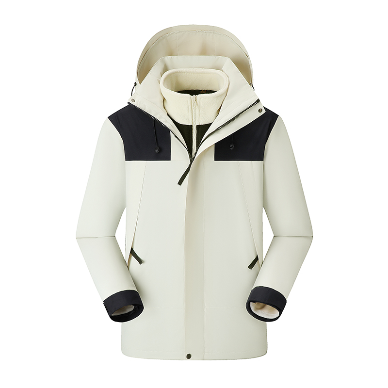 3-in-1 Winter Coats Snow Ski Jacket Waterproof Windproof Fleece Lined Winter J...