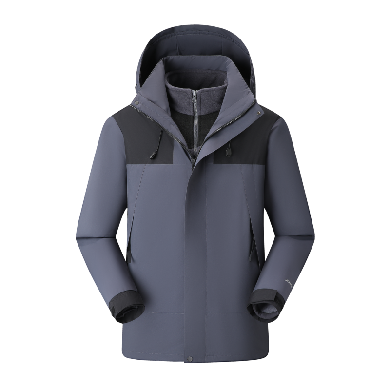 3-in-1 Winter Coats Snow Ski Jacket Waterproof Windproof Fleece Lined Winter J...