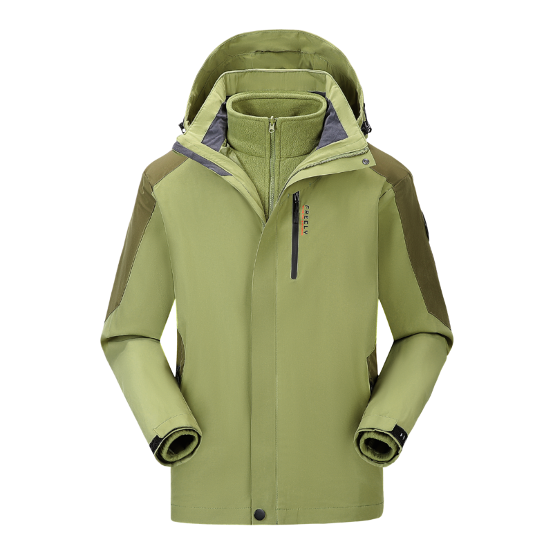 3-in-1 Winter Coats Snow Ski Jacket Waterproof Windproof Fleece Lined Winter J...