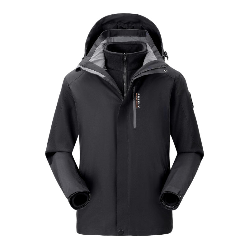 3-in-1 Winter Coats Snow Ski Jacket Waterproof Windproof Fleece Lined Winter J...