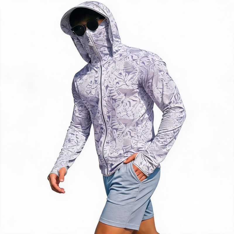 STYLE:SUN002   Sun Protection Shirt UPF 50+ Hoodie Long Sleeve Fishing Swim Rash Guard Shirts UV SPF Lightweight Running -...