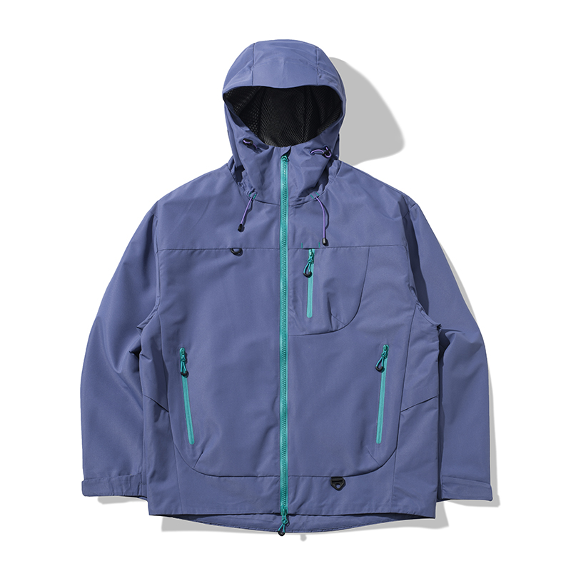 Style：FRD25636   Mens Or Womens  Rain Jackets Waterproof with Hood Lightweight Multi Zipper Pouch Hiking Camping Jackets...