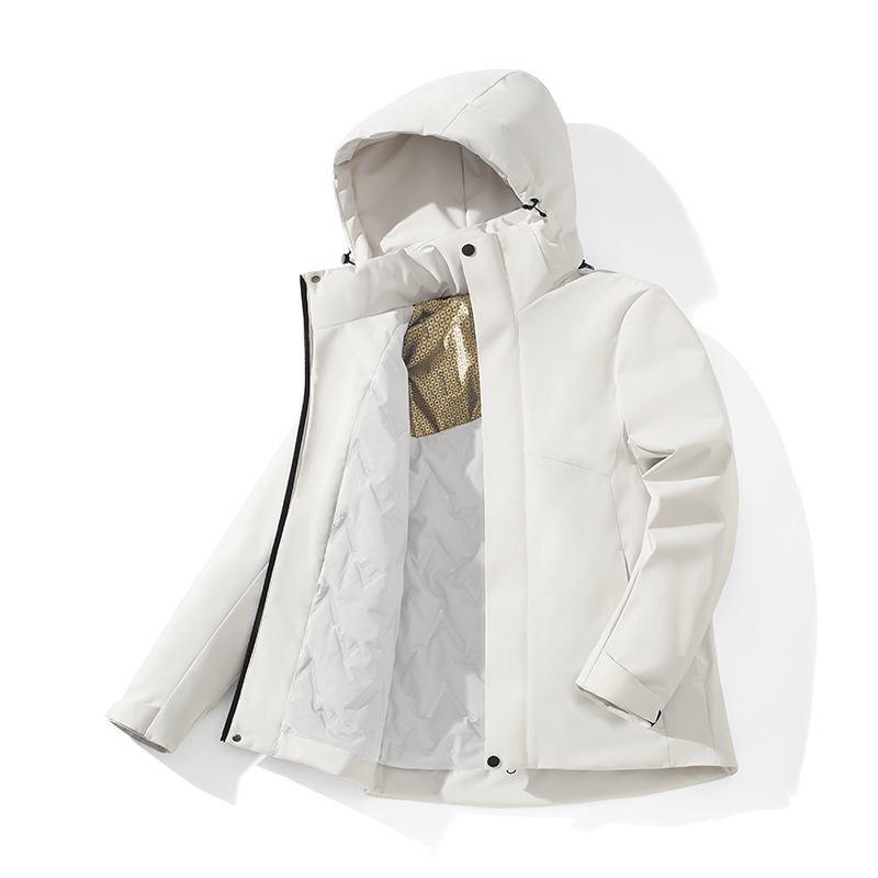 STYLE:F25629 Mens Windproof Fleece Windbreaker Coat Unisex Winter Warm Waterpr...