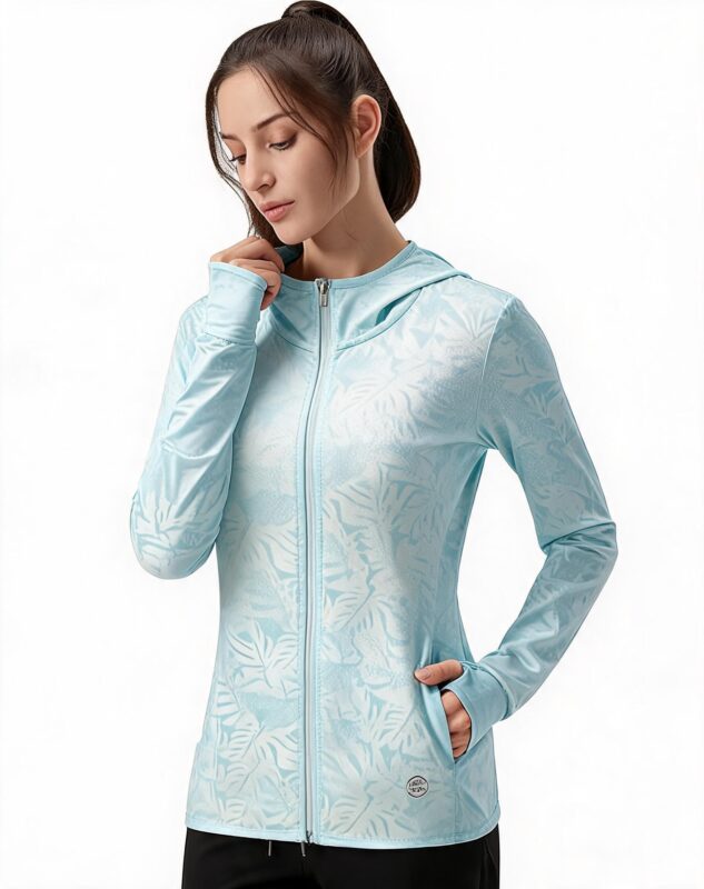SUN001  Sun Protection Shirt UPF 50+ Hoodie Long Sleeve Fishing Swim Rash Guard...