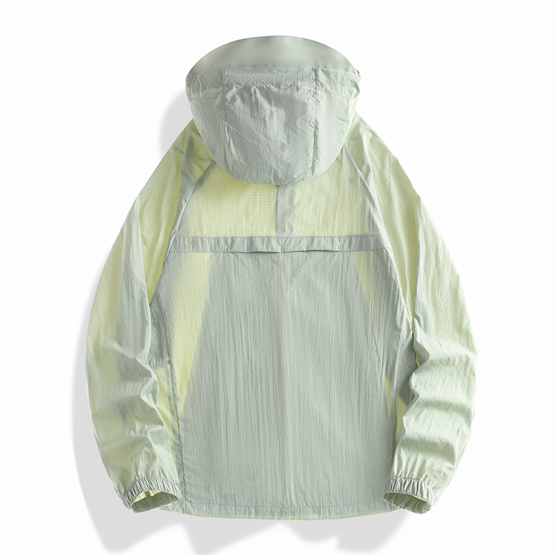 STYLE:FRD25639  Men Women Hooded Sun Jackets Summer Lightweight UPF50+ Zip Up ...