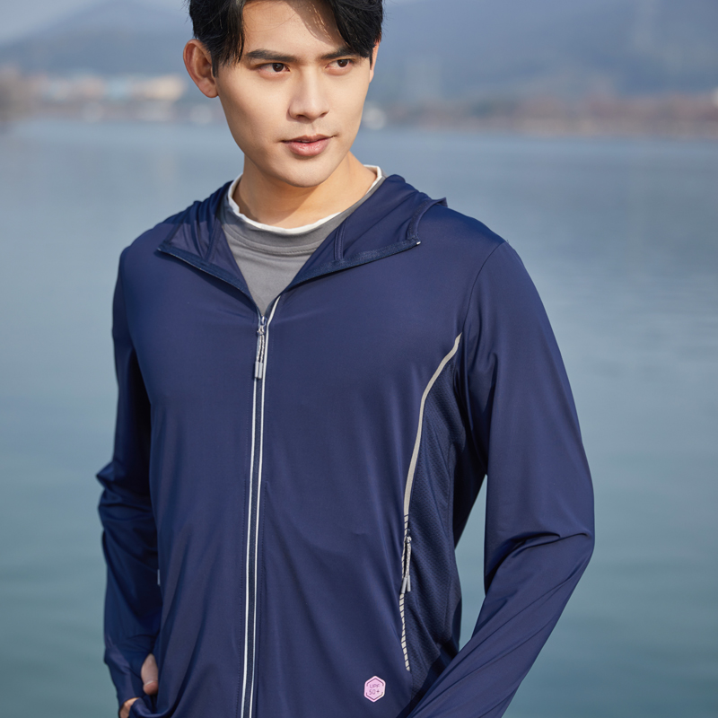 Sun Protection Shirt UPF 50+ Hoodie Long Sleeve Fishing Swim Rash Guard Shirts ...