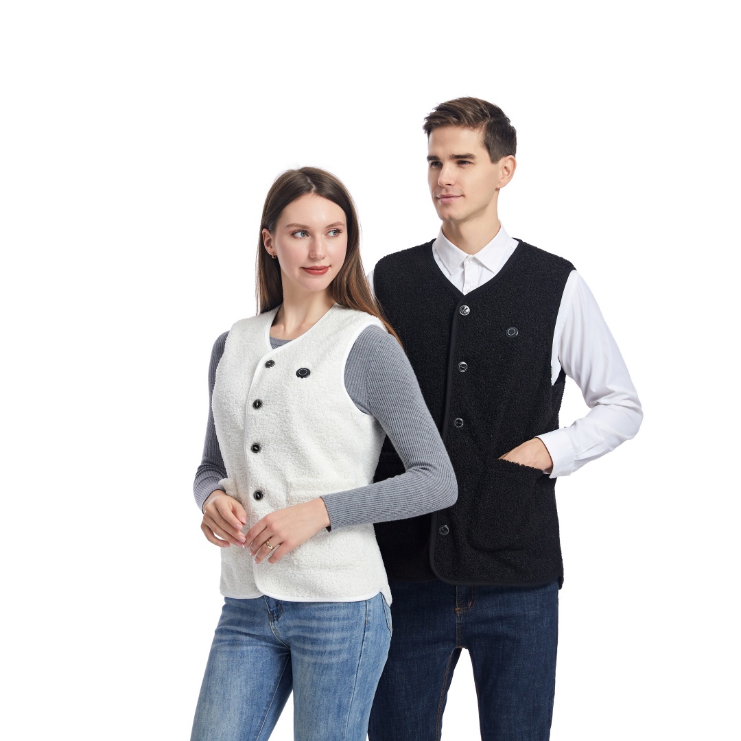STYLE:2316   Heated Vest Women Men Fuzzy Fleece Vest for Women Sleeveless Heat...