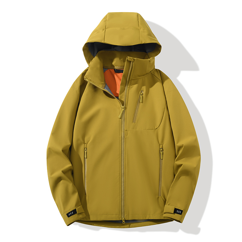 STYLE:FRD25626   Waterproof Windproof Softshell Jacket with Hood Lightweight O...