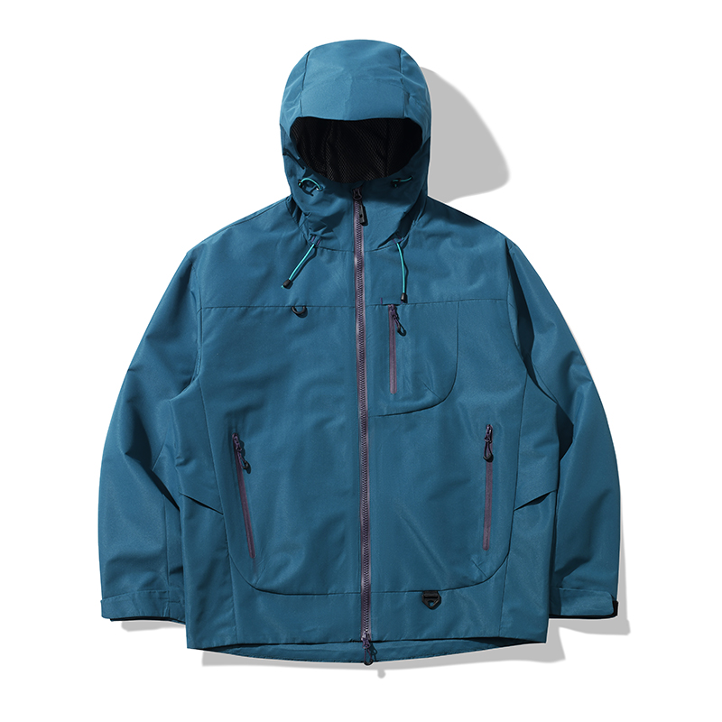 Style：FRD25636   Mens Or Womens  Rain Jackets Waterproof with Hood Lightweight Multi Zipper Pouch Hiking Camping Jackets...