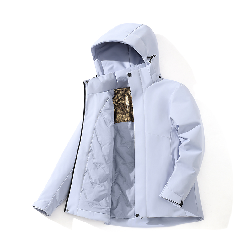 STYLE:F25629 Mens Windproof Fleece Windbreaker Coat Unisex Winter Warm Waterpr...