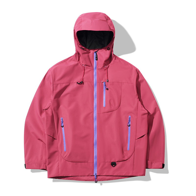 Style：FRD25636   Mens Or Womens  Rain Jackets Waterproof with Hood Lightweight Multi Zipper Pouch Hiking Camping Jackets...