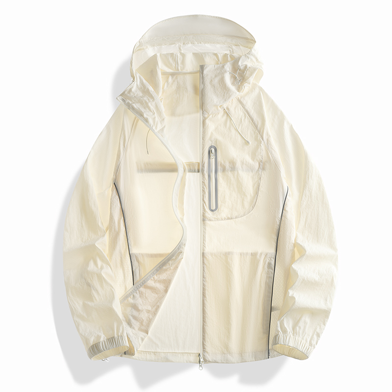 STYLE:FRD25638  UPF 50+ Sun Protection Hoodie Jacket, Long Sleeve Zip Pockets ...