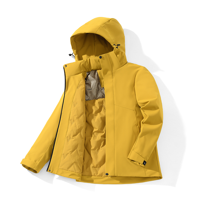 STYLE:F25629 Mens Windproof Fleece Windbreaker Coat Unisex Winter Warm Waterpr...