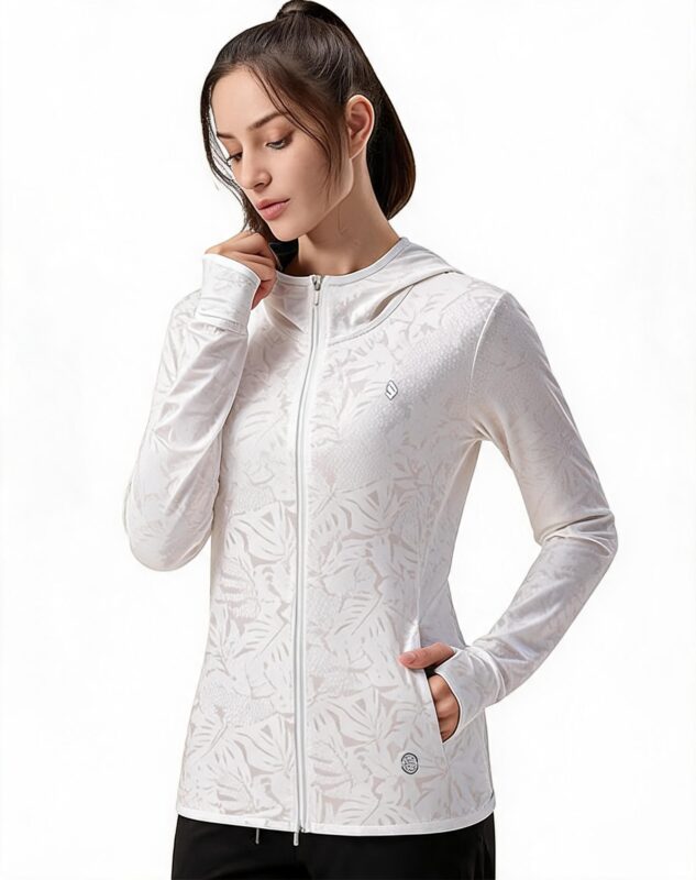 SUN001  Sun Protection Shirt UPF 50+ Hoodie Long Sleeve Fishing Swim Rash Guard...
