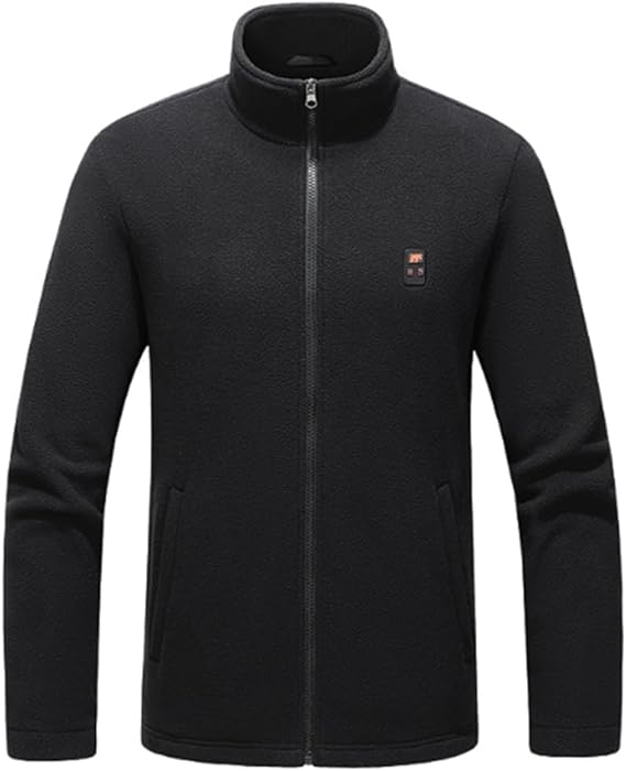  Style:M:87   USB Heated Long Sleeve Winter Jacket Stand Collar Polar Fleece ...