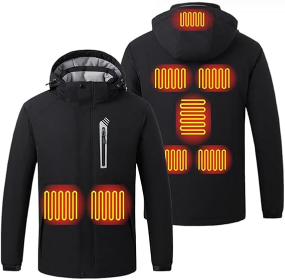 STYLE:M02  Men’s Thermal Jacket USB Rechargeable Lightweight Warm Windpr...