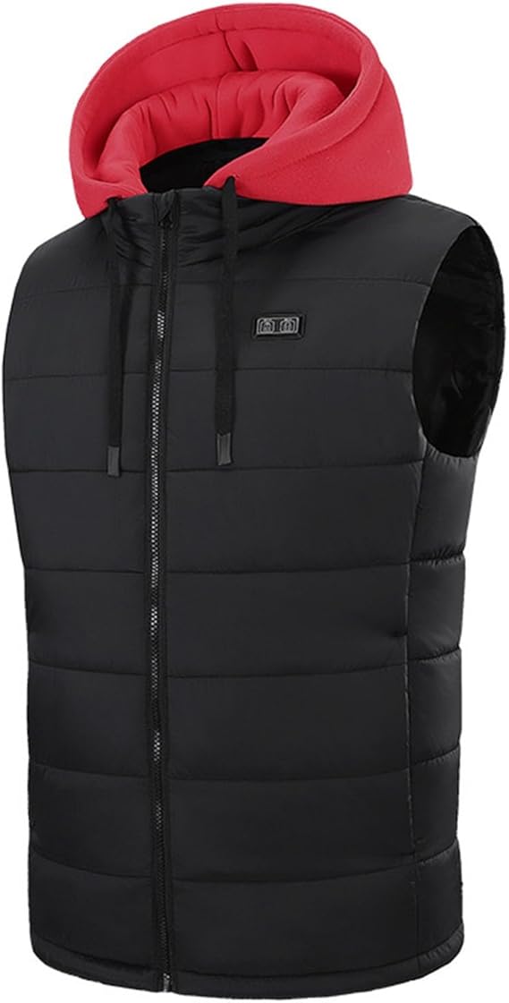 STYLE:M862  Heated Vest Hooded Vest Gilet Mens Womens Electric Jacket 15-Zone ...