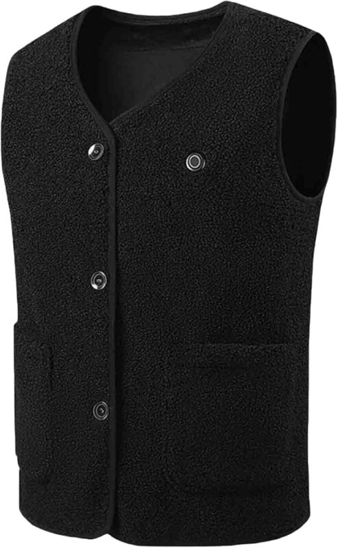 STYLE:2316   Heated Vest Women Men Fuzzy Fleece Vest for Women Sleeveless Heated Vests Sherpa Jacket Casual Warm Coat with...