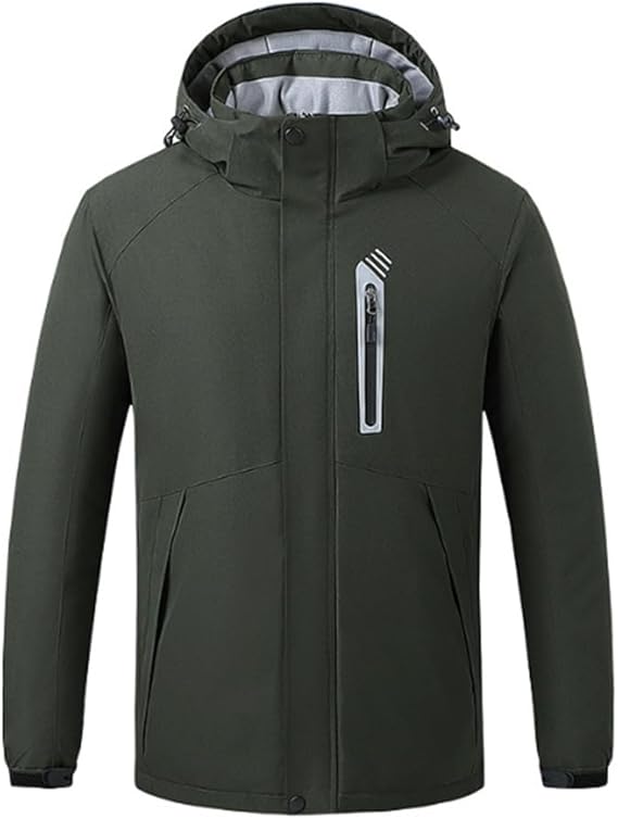 STYLE:M02  Men’s Thermal Jacket USB Rechargeable Lightweight Warm Windpr...